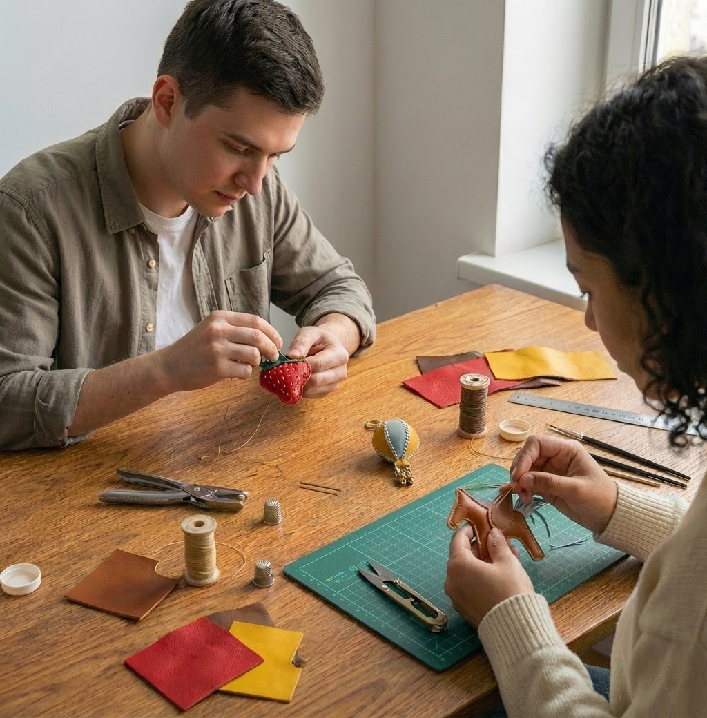 Make Your Own -  Vegan Leather Key Chain [3 hours]
